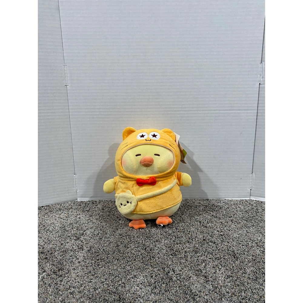 Plush Toy Miniso x Penpie Toy Unisex Yellow New Cat Hoodie Duck 8in